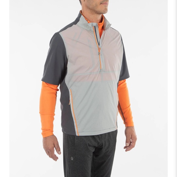 Sunice Golf Mens George Short Sleeve Windbreaker Pullover XXL Bali Hai Golf Club - Picture 13 of 13